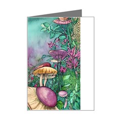 Enchanted Champignon Mini Greeting Card by GardenOfOphir