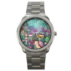 Enchanted Champignon Sport Metal Watch by GardenOfOphir