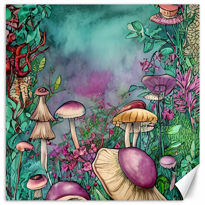 Enchanted Champignon Canvas 20  x 20 