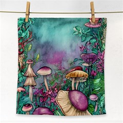 Enchanted Champignon Face Towel by GardenOfOphir