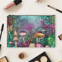 Enchanted Champignon Cosmetic Bag (large) by GardenOfOphir