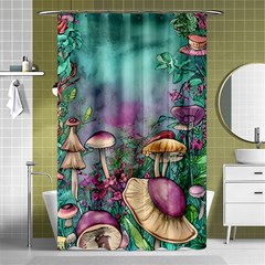 Enchanted Champignon Shower Curtain 48  X 72  (small)  by GardenOfOphir