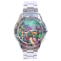 Enchanted Champignon Stainless Steel Analogue Watch by GardenOfOphir