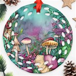 Enchanted Champignon Ornament (Round Filigree) Front