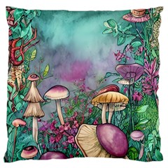 Enchanted Champignon Standard Premium Plush Fleece Cushion Case (one Side) by GardenOfOphir