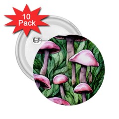 Charm Of The Toadstool 2 25  Buttons (10 Pack)  by GardenOfOphir