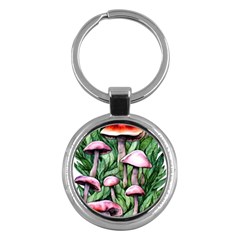 Charm Of The Toadstool Key Chain (round) by GardenOfOphir