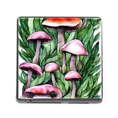 Charm Of The Toadstool Memory Card Reader (square 5 Slot) by GardenOfOphir