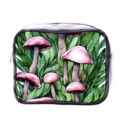 Charm Of The Toadstool Mini Toiletries Bag (one Side) by GardenOfOphir