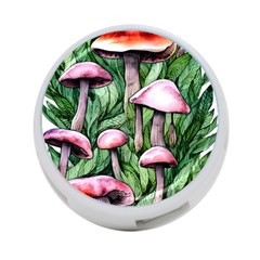 Charm Of The Toadstool 4-port Usb Hub (two Sides) by GardenOfOphir