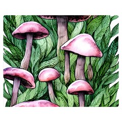 Charm Of The Toadstool Premium Plush Fleece Blanket (medium) by GardenOfOphir