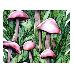 Charm Of The Toadstool Premium Plush Fleece Blanket (large) by GardenOfOphir