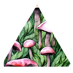 Charm Of The Toadstool Wooden Puzzle Triangle by GardenOfOphir