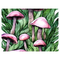 Charm Of The Toadstool One Side Premium Plush Fleece Blanket (extra Small) by GardenOfOphir