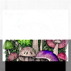 Necromancy Of The Mushroom Rectangular Jigsaw Puzzl by GardenOfOphir