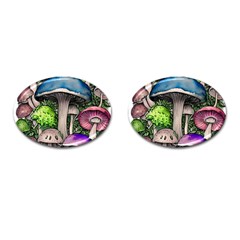 Necromancy Of The Mushroom Cufflinks (oval)