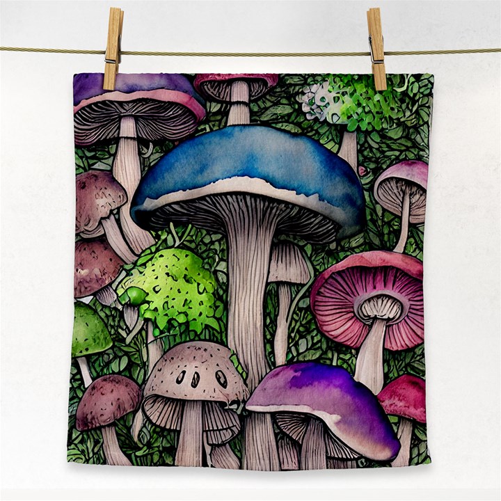 Necromancy Of The Mushroom Face Towel