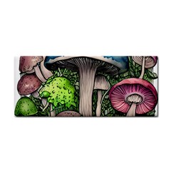 Necromancy Of The Mushroom Hand Towel by GardenOfOphir