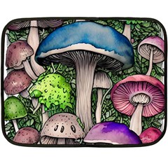 Necromancy Of The Mushroom One Side Fleece Blanket (Mini)