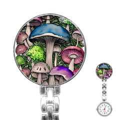 Necromancy Of The Mushroom Stainless Steel Nurses Watch