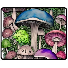 Necromancy Of The Mushroom Fleece Blanket (Medium)