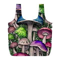 Necromancy Of The Mushroom Full Print Recycle Bag (l) by GardenOfOphir