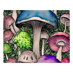 Necromancy Of The Mushroom Premium Plush Fleece Blanket (Large)