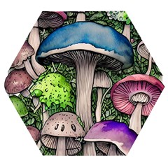 Necromancy Of The Mushroom Wooden Puzzle Hexagon