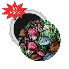 Magicians  Mushrooms 2 25  Magnets (10 Pack)  by GardenOfOphir