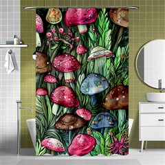 Magicians  Mushrooms Shower Curtain 48  X 72  (small)  by GardenOfOphir