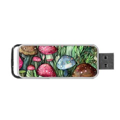 Magicians  Mushrooms Portable Usb Flash (one Side) by GardenOfOphir