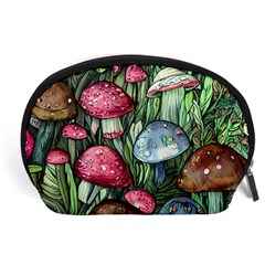 Magicians  Mushrooms Accessory Pouch (large) by GardenOfOphir