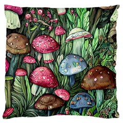 Magicians  Mushrooms Standard Premium Plush Fleece Cushion Case (one Side) by GardenOfOphir