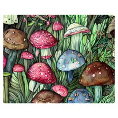 Magicians  Mushrooms Premium Plush Fleece Blanket (medium) by GardenOfOphir