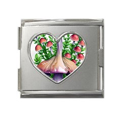 Conjuring Charm Of The Mushrooms Mega Link Heart Italian Charm (18mm) by GardenOfOphir