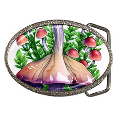 Conjuring Charm Of The Mushrooms Belt Buckles by GardenOfOphir