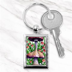 Conjuring Charm Of The Mushrooms Key Chain (rectangle) by GardenOfOphir