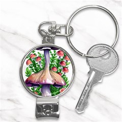 Conjuring Charm Of The Mushrooms Nail Clippers Key Chain by GardenOfOphir