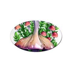 Conjuring Charm Of The Mushrooms Sticker Oval (100 Pack) by GardenOfOphir