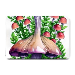 Conjuring Charm Of The Mushrooms Small Doormat by GardenOfOphir