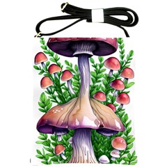 Conjuring Charm Of The Mushrooms Shoulder Sling Bag by GardenOfOphir