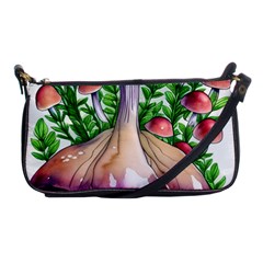 Conjuring Charm Of The Mushrooms Shoulder Clutch Bag by GardenOfOphir