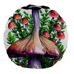 Conjuring Charm Of The Mushrooms Large 18  Premium Round Cushions