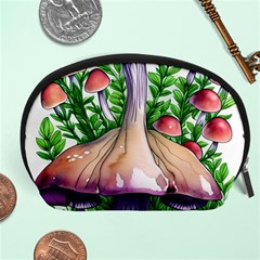 Conjuring Charm Of The Mushrooms Accessory Pouch (large) by GardenOfOphir