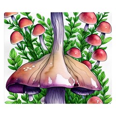 Conjuring Charm Of The Mushrooms Premium Plush Fleece Blanket (small) by GardenOfOphir