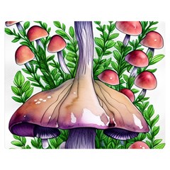 Conjuring Charm Of The Mushrooms Premium Plush Fleece Blanket (medium) by GardenOfOphir