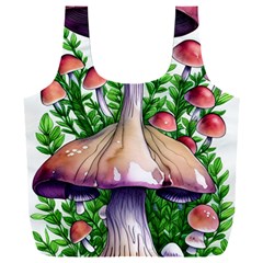 Conjuring Charm Of The Mushrooms Full Print Recycle Bag (xxl) by GardenOfOphir