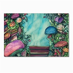 Sorcery And Spellwork With Mushrooms Postcard 4 x 6  (pkg Of 10) by GardenOfOphir