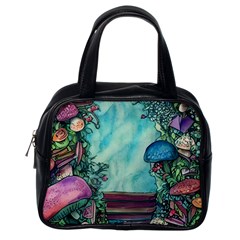 Sorcery And Spellwork With Mushrooms Classic Handbag (one Side) by GardenOfOphir