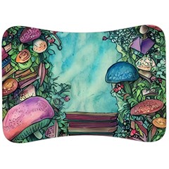 Sorcery And Spellwork With Mushrooms Velour Seat Head Rest Cushion by GardenOfOphir